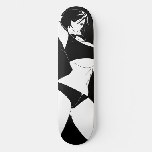Überraschender Anime Girl Skateboard Deck (Vorderseite)