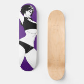 Überraschender Anime Girl Skateboard Deck (Vorderseite)