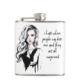 Überraschender Biss Flachmann