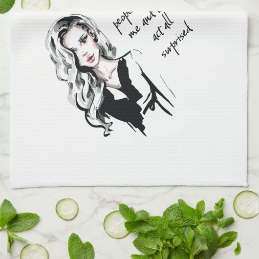 Überraschender Biss Geschirrtuch (Gefaltet)