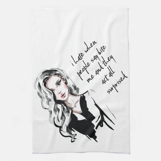 Überraschender Biss Geschirrtuch (Vertikal)