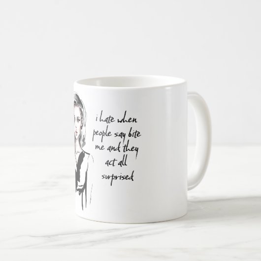 Überraschender Biss Kaffeetasse (VorderseiteRechts)