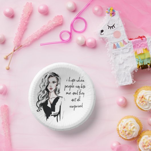 Überraschender Biss Pappteller (Party)