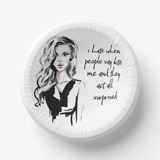 Überraschender Biss Pappteller (Vorderseite)