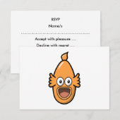 Überraschender Fisch. RSVP Karte (Vorne/Hinten)