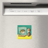Überraschender Katz- und Puffer-Fisch-Magnet Magnet (In Situ (Geschirrspüler))