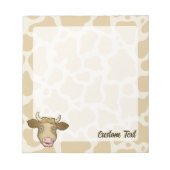 Überraschender Kuh Notepad Notizblock (Vorderseite)