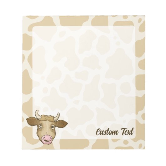 Überraschender Kuh Notepad Notizblock (Vorderseite)