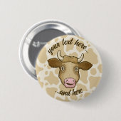 Überraschender Kuhknopf Button (Vorne & Hinten)