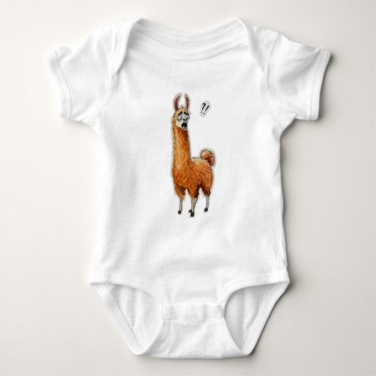 Überraschender Llama Baby Strampler (Vorderseite)