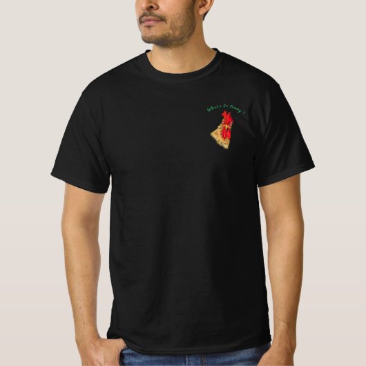Überraschender Rooster Funny T - Shirt - Benutzerd (Vorderseite)