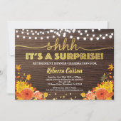 Überraschender Ruhestand Erntedank Einladung (Vorderseite)