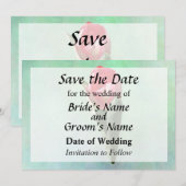 Überraschender Tulip Save the Date (Vorne/Hinten)