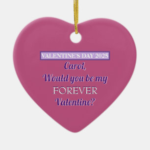 ÜBERRASCHENDER VALENTINVORSCHLAG/ HERZ/ZOLLBAR KERAMIK ORNAMENT