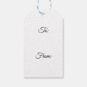 Überraschender Weihnachtsblitz-Illustrationstag Geschenkanhänger (Rückseite)