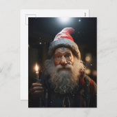 Überraschender Weihnachtsbummel Feiertagspostkarte (Vorne/Hinten)