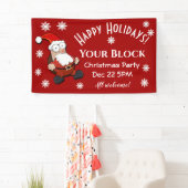 Überraschender Weihnachtsmann Banner (Insitu)