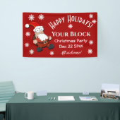 Überraschender Weihnachtsmann Banner (Messeveranstaltung)