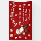 Überraschender Weihnachtsmann Banner (Vertikal)