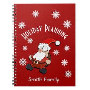 Überraschender Weihnachtsmann Notizblock