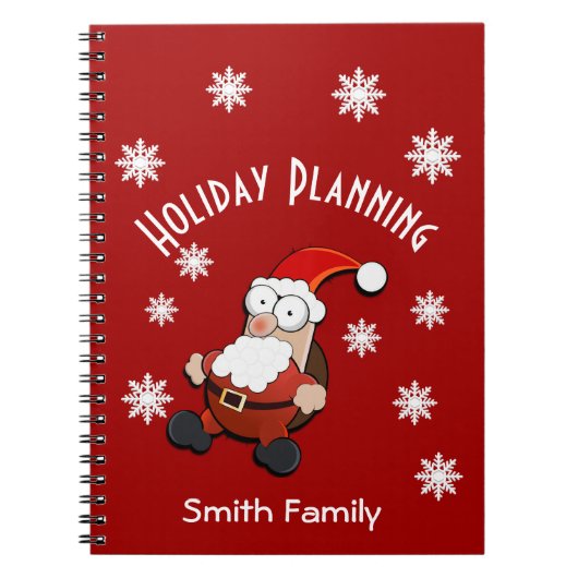 Überraschender Weihnachtsmann Notizblock (Vorderseite)