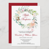 Überraschendes 40. Ruby Wedding Anniversary Party Einladung (Vorne/Hinten)