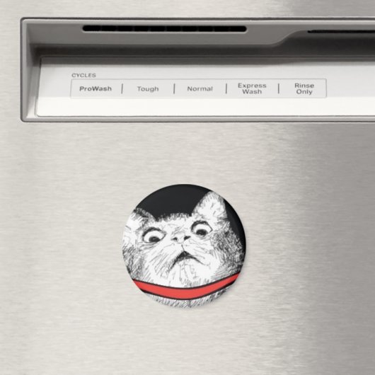 Überraschendes Cat Gasp Meme - Magnet (In Situ (Geschirrspüler))