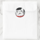 Überraschendes Cat Gasp Meme - Round Stickers (Tasche)