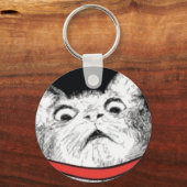 Überraschendes Cat Gasp Meme - Schlüsselanhänger (Vorderseite)