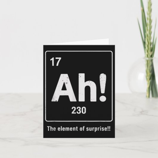 Überraschendes Element Karte (Vorderseite)