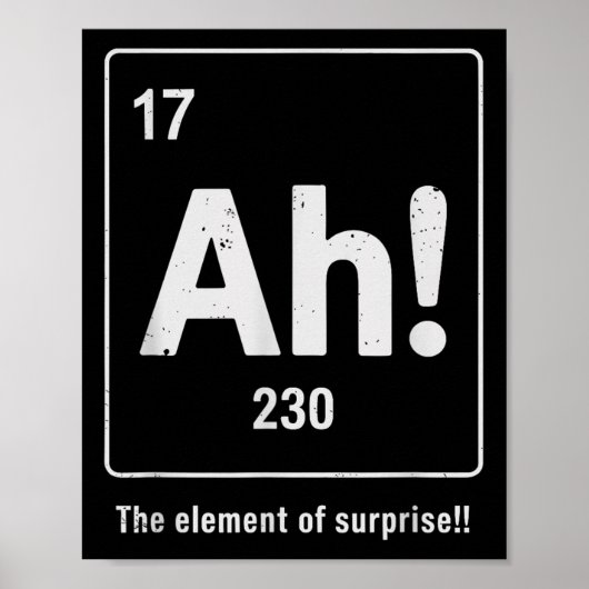 Überraschendes Element Poster (Vorne)