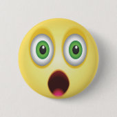 Überraschendes Emoji-Gesicht Button (Vorderseite)