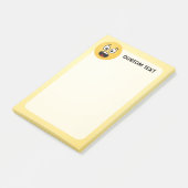 Überraschendes Gesicht Post-it Klebezettel (angewinkelt)
