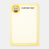 Überraschendes Gesicht Post-it Klebezettel (Vorderseite)
