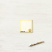 Überraschendes Gesicht Post-it Klebezettel (Auf Schreibtisch)