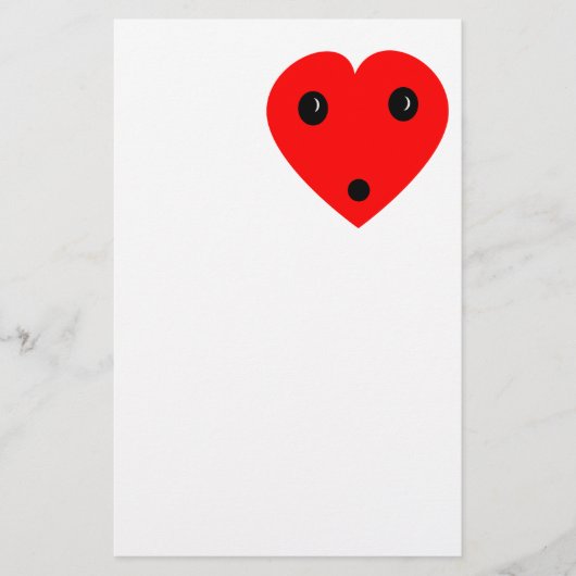 "Überraschendes Herz" Briefpapier (Vorderseite)