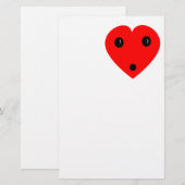 "Überraschendes Herz" Briefpapier (Vorne/Hinten)