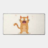 Überraschendes Katzen-Computerpad Schreibtischunterlage (Vorderseite)