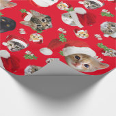 Überraschendes kitschiges Weihnachtspapier Geschenkpapier (Ecke)