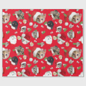 Überraschendes kitschiges Weihnachtspapier Geschenkpapier (Flach)