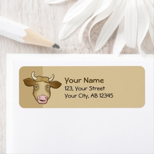 Überraschendes Kuhetikett (Insitu)