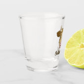 Überraschendes Kuhschussglas Schnapsglas (Links)
