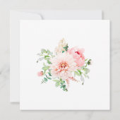 ÜBERRASCHENDES PARTY 21. Geburtstag Rosa Blumenpla Einladung (Rückseite)