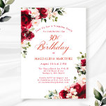 ÜBERRASCHENDES PARTY 30. Geburtstag Roter Rosa Blü Einladung<br><div class="desc">Rote Rosen und Rosa-Rosa-Bäckereien sind in dunkelgrünen Blätter eingebettet. Die klassische Schriftzeichen-Kalligraphie lasse Ihren Gästen, dass es ein Meilenstein zum Geburtstag ist und wer der Geburtstag ist. Dieser Artikel ist Teil der Rote Rose Pink Peony Kollektion. Es enthält die Vorlagen, die Sie nutzen können, um eine einzigartige Einladungssuite, Begrüßungsschilder und...</div>