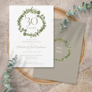 Überraschendes Party 30. Pearl Jubiläum Grünen Einladung