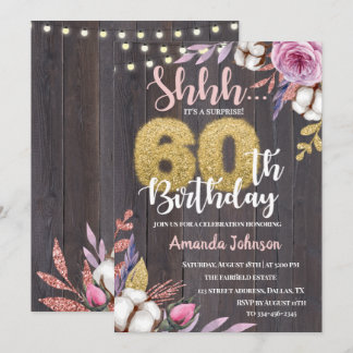 Überraschendes Party 60. Geburtstag Einladung
