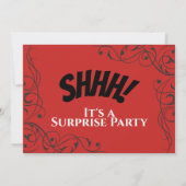 ÜBERRASCHENDES PARTY 75. Geburtstag 75. Einladung (Rückseite)