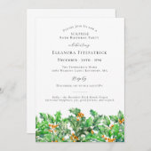 ÜBERRASCHENDES PARTY 80. Holly Dezember Geburtstag Einladung (Vorne/Hinten)