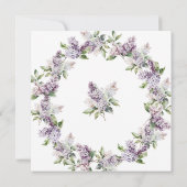 ÜBERRASCHENDES PARTY 95. Geburtstag Lila Lilac Flo Einladung (Rückseite)