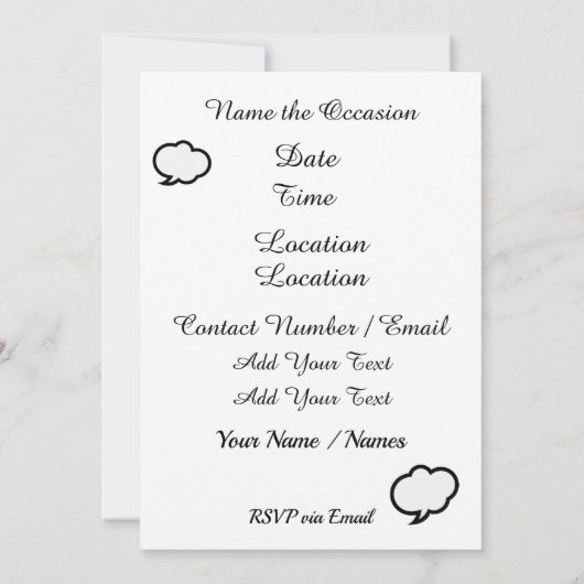 Überraschendes Party/Dusche Einladung (Rückseite)